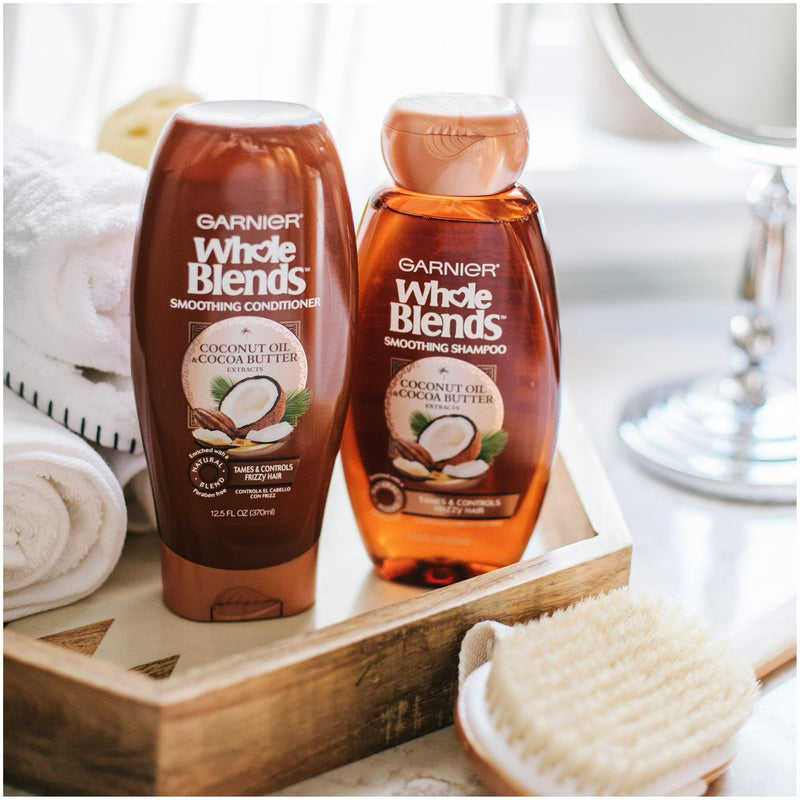 Garnier Whole Blends Smoothing Shampoo and Conditioner Set