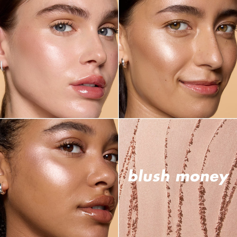 e.l.f. Halo Glow Silky Powder Highlighter, Blush Money, 0.15oz