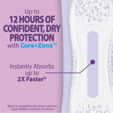 Equate Options Women's Incontinence Pads, Maximum Absorbency, Long Length, 45 Count