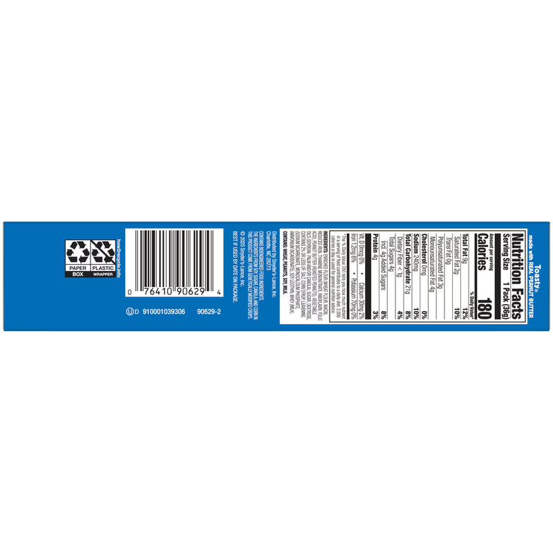 Lance Sandwich Crackers, Variety Pack, 3 Flavors, 10 Individually Wrapped Packs, 6 Sandwiches Each