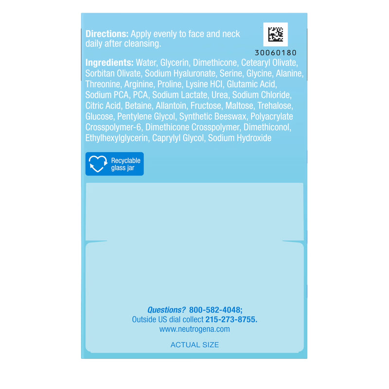 Neutrogena Hydro Boost Hyaluronic Acid Gel Cream, Daily Facial Moisturizer, 1.7 fl. oz
