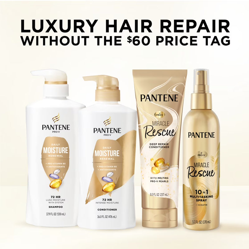 Pantene Pro-V Conditioner Daily Moisture Renewal, All Hair Types, 16.0 fl oz