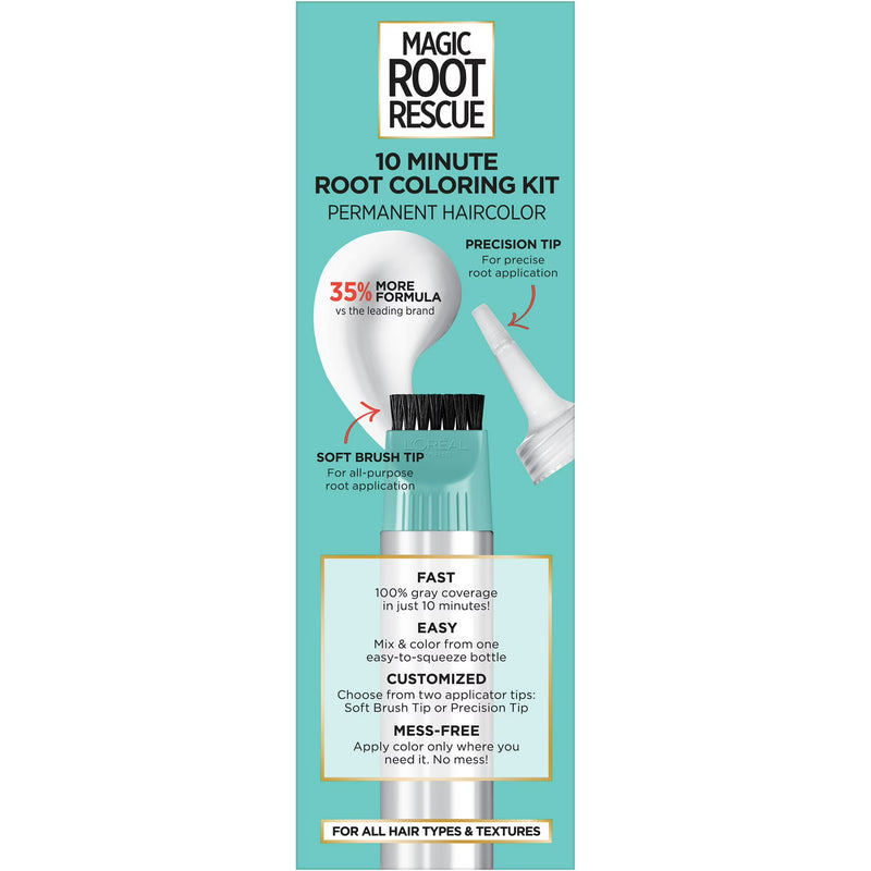 L'Oreal Paris Magic Root Rescue 10 Minute Root Hair Coloring Kit, 2 Black, 1 kit