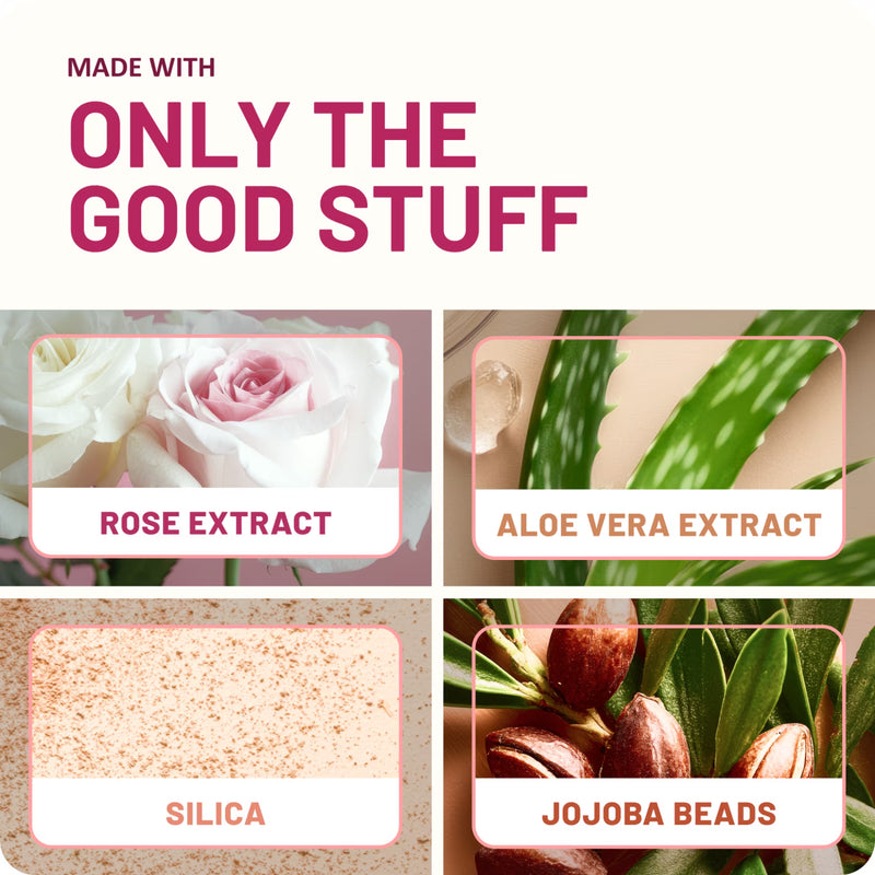 St. Ives Gentle Smoothing Face Scrub Rose Water & Aloe Vera Made with 100% Natural Exfoliants, Paraben Free, Oil-Free, Dermatologist Tested, 6 fl oz