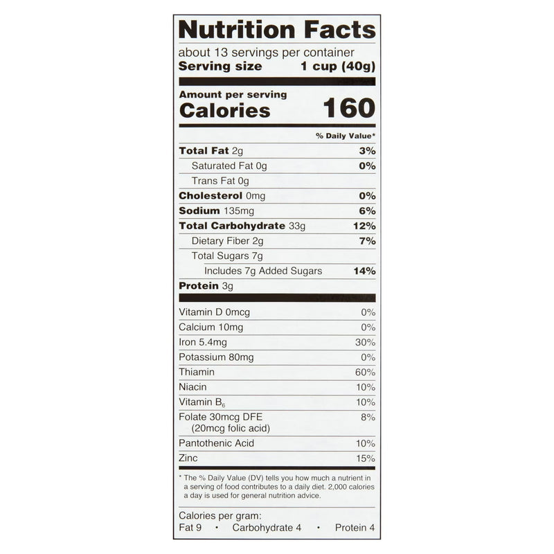 Great Value Almond Crunchy Honey Oats Cereal, 18 oz