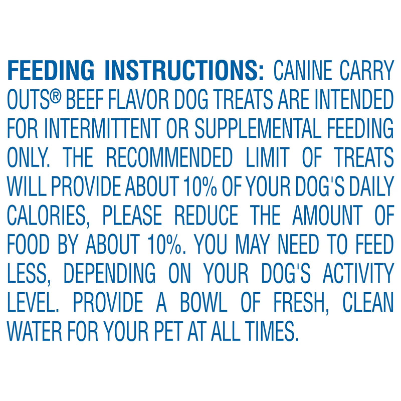Canine Carry Outs Beef Flavor Dog Treats, 4.5 Ounce Bag