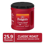 Folgers Classic Roast Ground Coffee, Medium Roast, 25.9 oz Canister