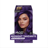 Splat Midnight Tanzanite Hair Dye Kit, Semi-Permanent Purple Hair Color for Brunettes