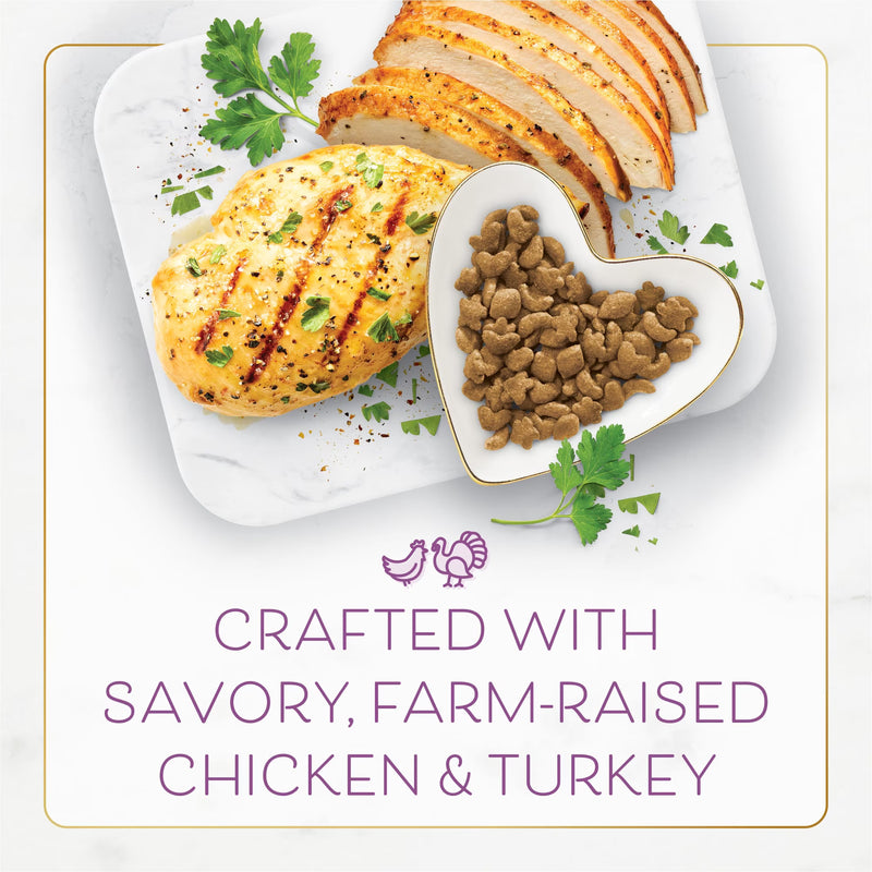 Purina Fancy Feast Dry Cat Food with Savory Farm-Raised Chicken and Turkey, 7 lb.