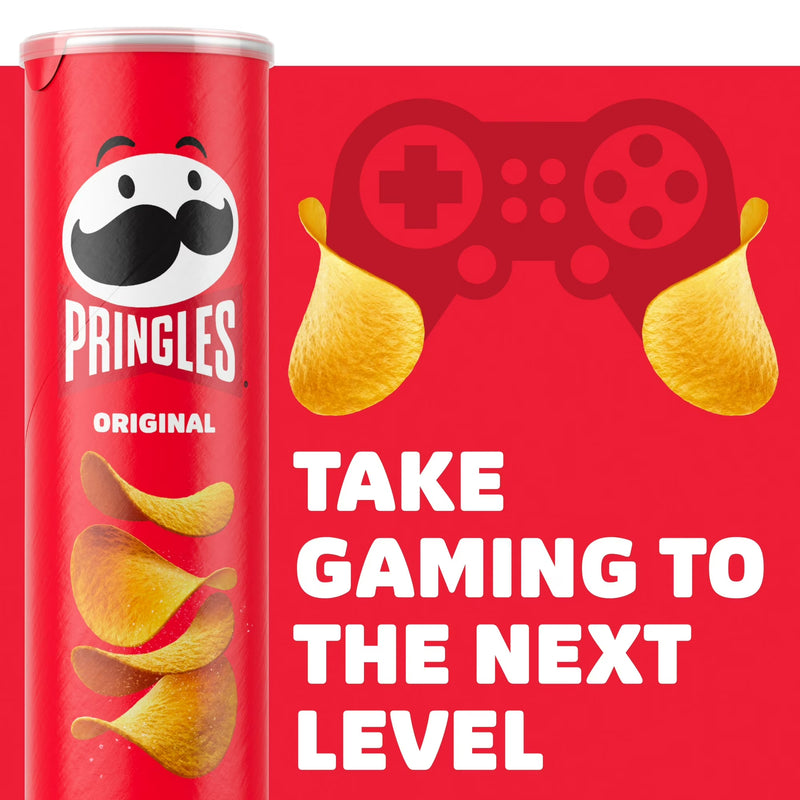 Pringles Original Potato Crisps Chips, Lunch Snacks, 5.2 oz Canister