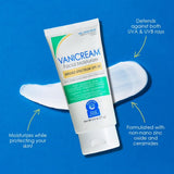 Vanicream Facial Moisturizer with SPF 30, Sunscreen with Ceramides, for Sensitive Skin, 2.5 OZ