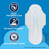 Equate Ultra Thin Pads with Flexi-Wings, Overnight Absorbency, Size 4, 14 Count