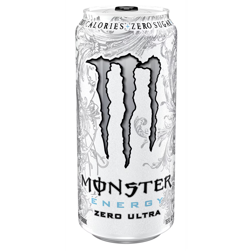 Monster Energy, Zero Ultra, Sugar Free Energy Drink, 4 Pack - 16 Fl Oz