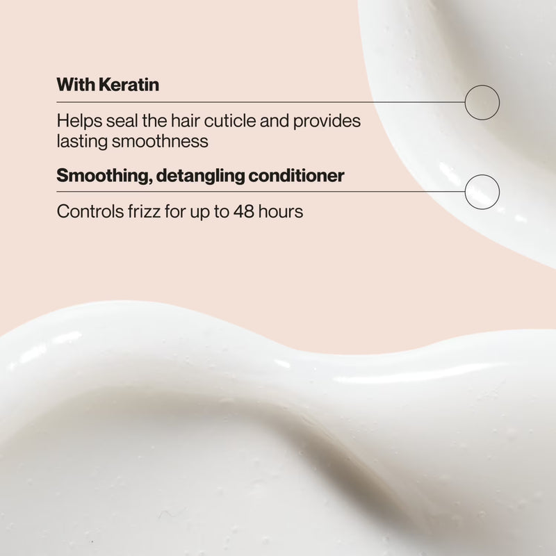Suave Keratin Infusion Smoothing Conditioner For Frizzy Hair, 48HR Frizz Control, 12.6 FL OZ