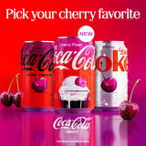 Coca-Cola Cherry Soda Pop Cans, 12 fl oz, 24 Pack