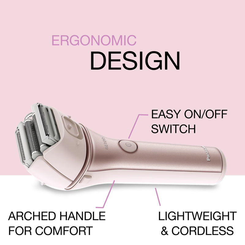 Panasonic ES-WWL8A 4-Blade Electric Shaver for Women with Bikini Trimmer and Wet/Dry Function