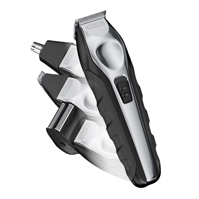 Wahl Lithium Ion All-in-One Beard Trimmer for Men - Black/ Silver Model 9888-600
