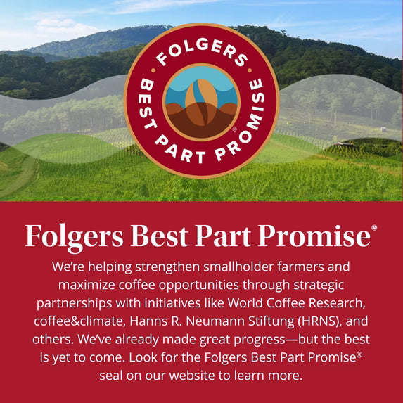 Folgers Classic Roast Ground Coffee, Medium Roast, 25.9 oz Canister