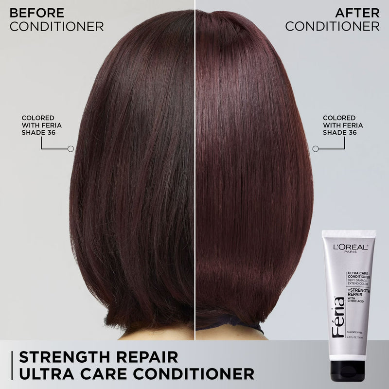 L'Oreal Paris Feria - Hair Color Strength Repair Ultra Care Conditioner, 4 fl oz