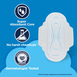 Equate Ultra Thin Pads with Flexi-Wings, Regular Absorbency, Size 1, 18 Count