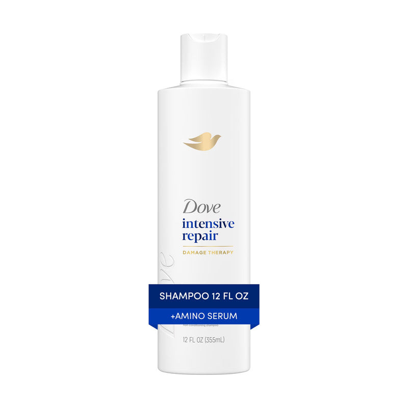 Dove Shampoo for Damaged Hair Intensive Repair with Bio-Protein Care Technology and Amino Serum, 12 Fl Oz