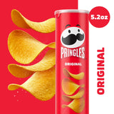 Pringles Original Potato Crisps Chips, Lunch Snacks, 5.2 oz Canister