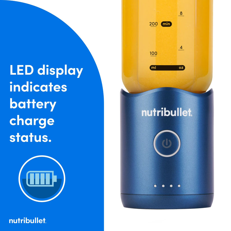 nutribullet Flex portable blender NBPB10200BB, Sapphire Blue, 20oz