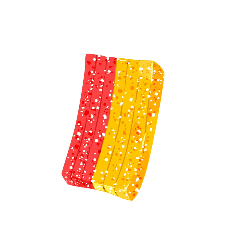Sour Strips Bites Strawbango Flavored Chewy, Sour Candy Bag, 6.35 oz