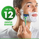 Gillette Sensor 3 Sensitive Men 3 Blade Disposable Razor,4 count
