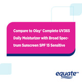 Equate All-Day Moisturizing Lotion for Sensitive Skin with Broad Spectrum SPF 15 Sunscreen, 6 fl oz