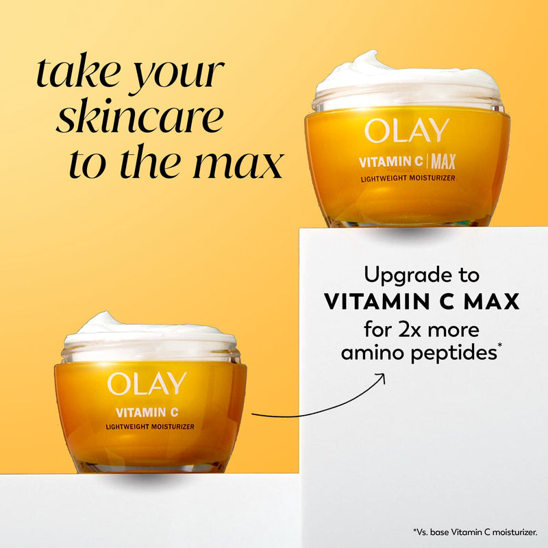 Olay Vitamin C Brightening Light Weight Moisturizer, Hydrates & Evens Tone, 1.7 oz