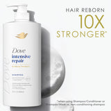 Dove Shampoo for Damaged Hair Intensive Repair with Bio-Protein Care Technology and Amino Serum, 28 fl oz