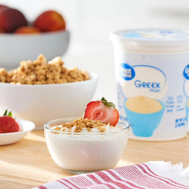 Great Value Plain Nonfat Greek Yogurt, 32 oz Tub