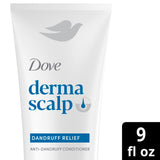 Dove Derma Scalp Dandruff Relief Conditioner With Salicylic Acid, Lamellar Serum And Niacinamide Dandruff Relief For Removing Flakes & Boosting Hair Resilience ,9 fl oz 1 Count