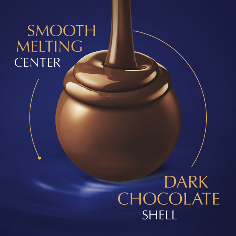 Lindt LINDOR Dark Chocolate Candy, 5.1 oz Bag