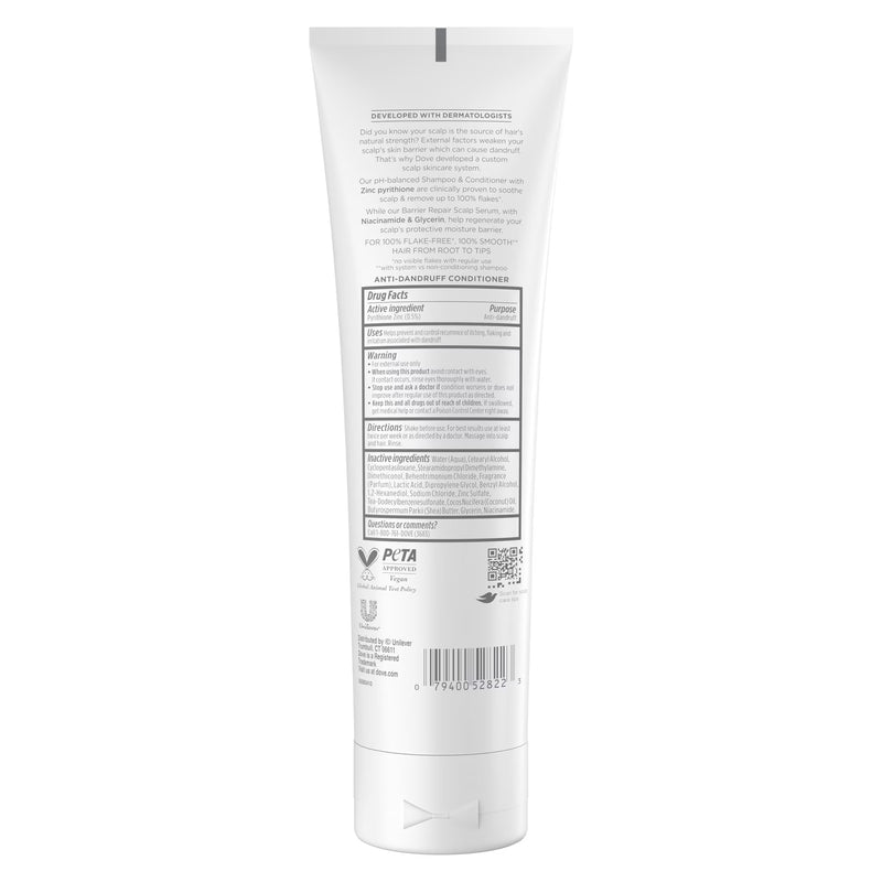 Dove Derma Scalp Dandruff & Itch Relief Conditioner with Pyrithione Zinc, Lamellar Serum and Niacinamide or Flaky, Itchy Scalp Relief 9 fl oz 1 Count