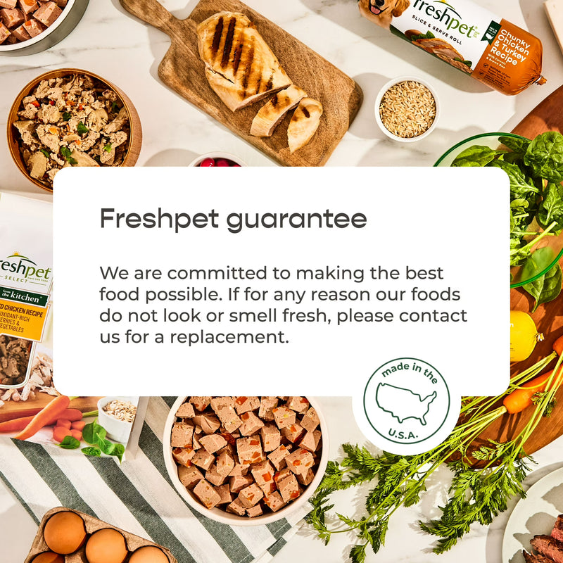 Freshpet Fresh Dog Food, Small Dog Chicken Recipe, Small Bites Freshly Roasted Meals, 1 lb
