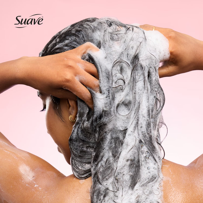 Suave Hydra Gloss Sulfate Free Shampoo with Glycolic Acid & Camellia Flower Oil, 18 fl oz
