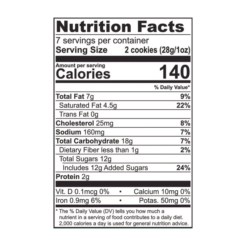 Tate's Bake Shop Chocolate Chip Cookies, 7 oz