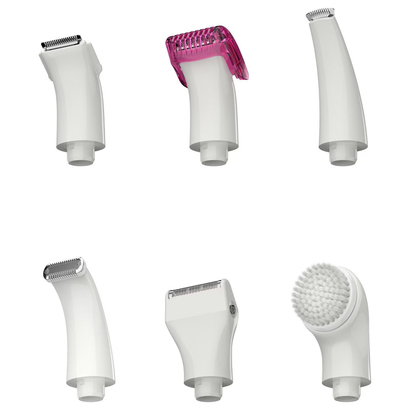 REMINGTON Smooth & Silky Body & Bikini Trimmer Kit, Wet/Dry, Battery Operated, Pink
