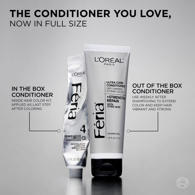 L'Oreal Paris Feria - Hair Color Strength Repair Ultra Care Conditioner, 4 fl oz