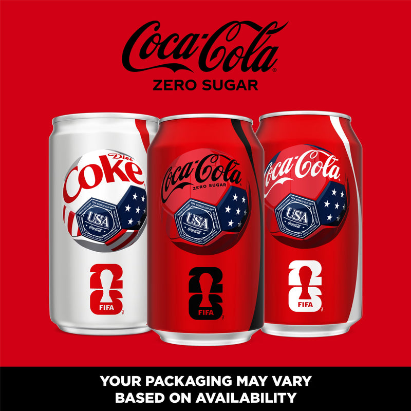 Coca-Cola Zero Sugar Soda Pop Cans, 12 fl oz, 24 Pack