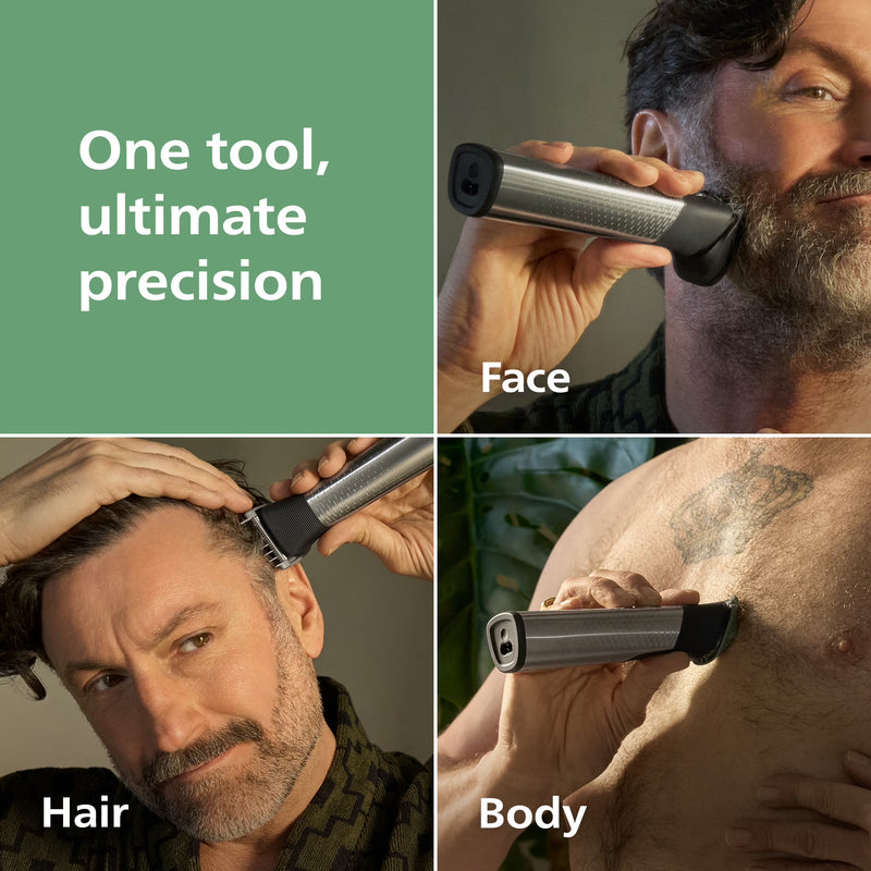 Philips Norelco All-In-One 7000 Series 22-Piece Trimmer - Electric Shaver and Clipper For Face, Beard, Hair & Body, Self-Sharpening Full Metal Blades, 25 Length Settings (0.5-16 Mm), MG7965/49