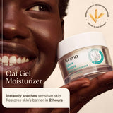 Aveeno Calm + Restore Oat Gel Face Moisturizer for Sensitive Skin, Face Cream, 1.7 oz