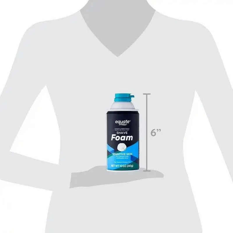 Equate Men's Sensitive Skin Shave Foam, 10 oz