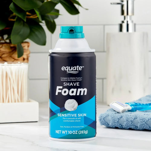 Equate Men's Sensitive Skin Shave Foam, 10 oz