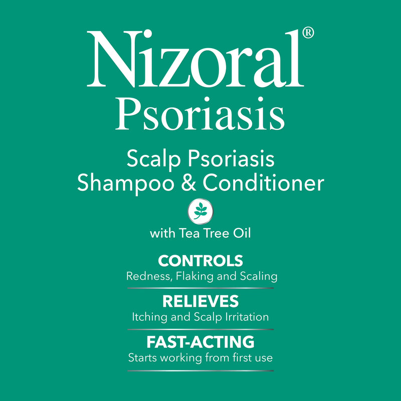 Nizoral Scalp Psoriasis Shampoo & Conditioner, All Hair Types, 11 oz