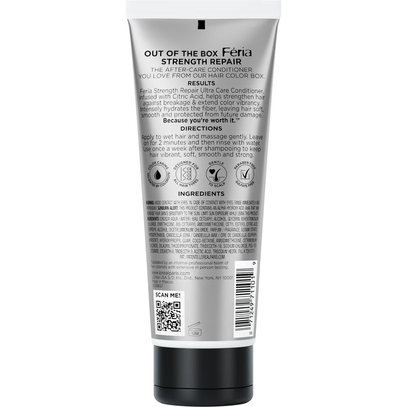 L'Oreal Paris Feria - Hair Color Strength Repair Ultra Care Conditioner, 4 fl oz