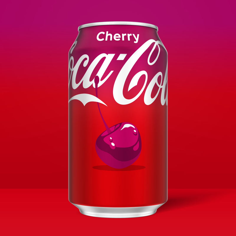 Coca-Cola Cherry Soda Pop Cans, 12 fl oz, 24 Pack