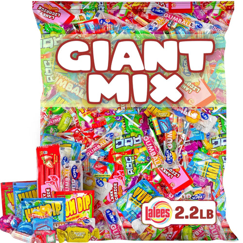 Lalees Assorted Bulk Candy Pack, 2.2 lb Variety Mix for Parades, Piñata Stuffers, Party Favors, Goodie Bags & Holiday Treats